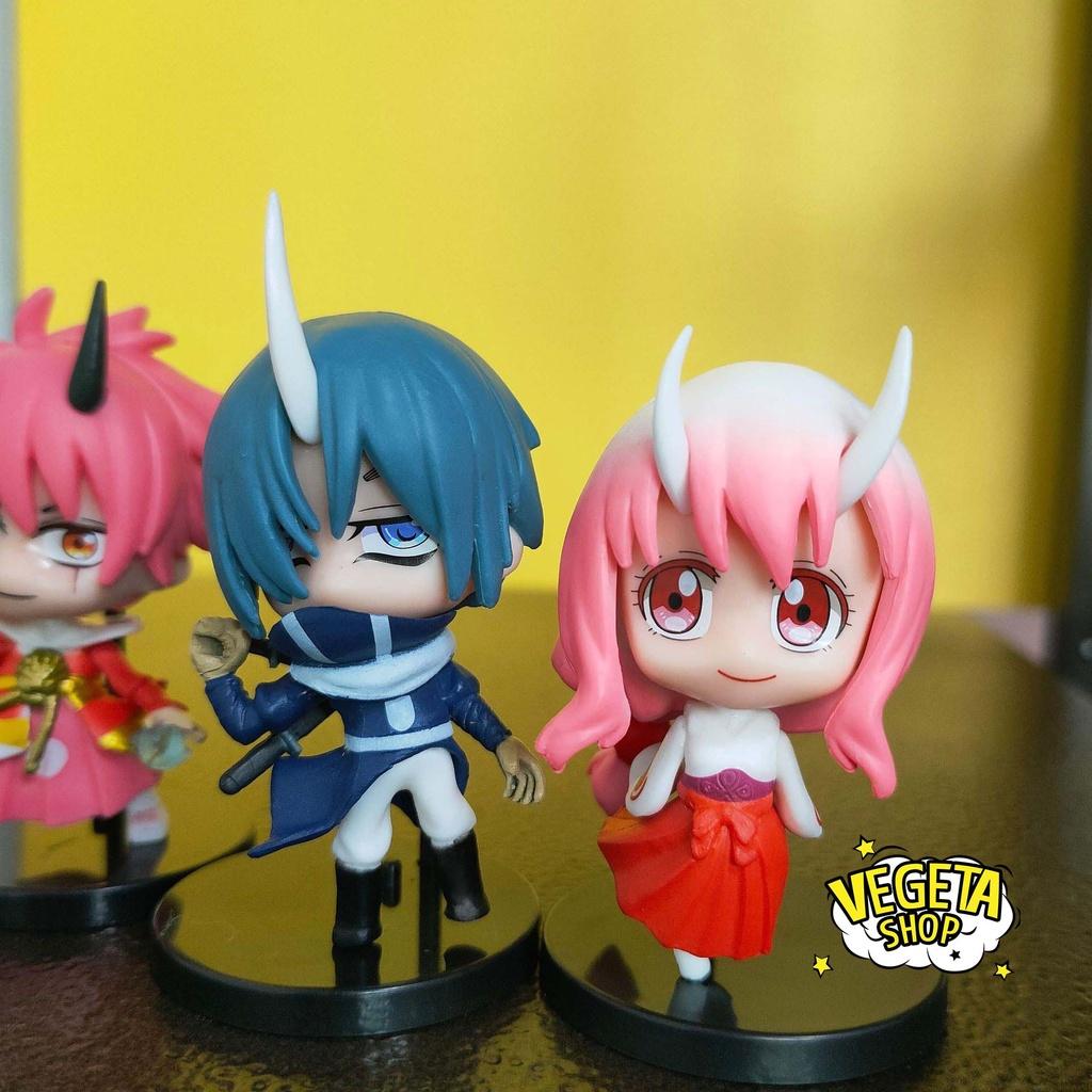 Mô hình Chuyển sinh thành Slime - Rimuru Tempest Shion Benimaru Milim Nava Souei Shuna - Cao 6~7cm - Anime Manga Slime
