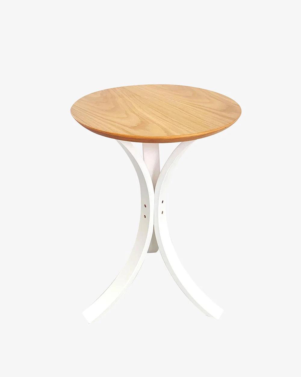 Bàn góc Plyconcept Joy Side Table - Oak and White