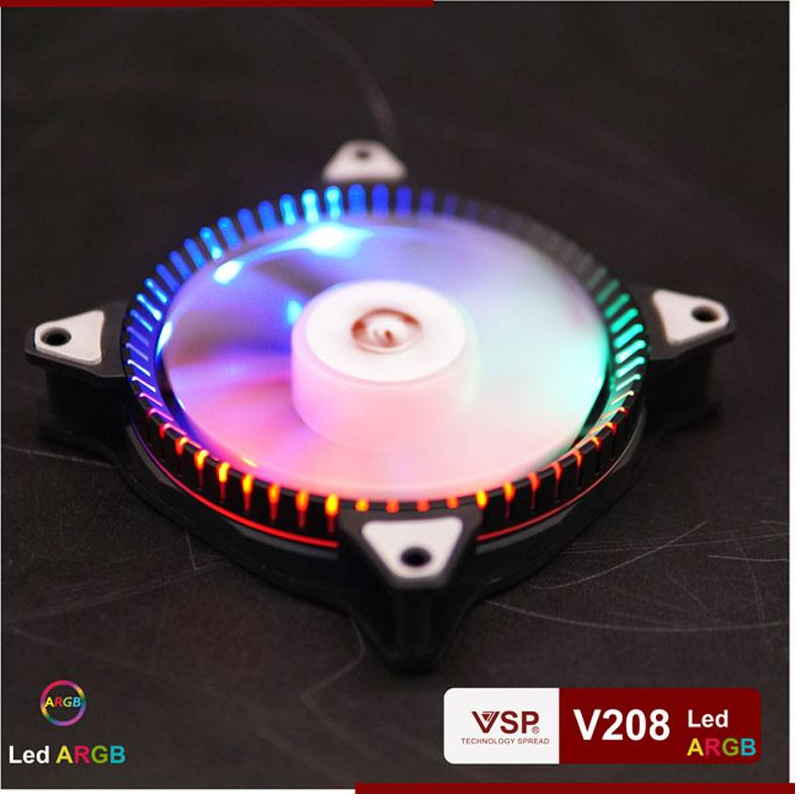 QUẠT TẢN NHIỆT V208 CHẾ ĐỘ LED RGB