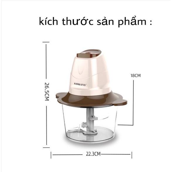 Máy Xay Thịt Đa Năng SOKANY 7006 300W 2.0L Bảo Hành 12 Tháng - Hàng chính hãng