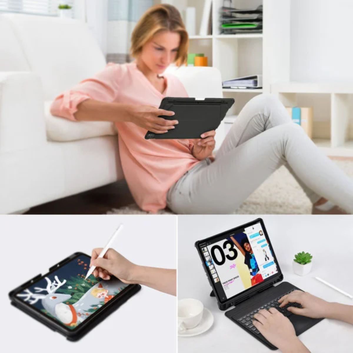 Bao da bàn phím Touchpad có thể tháo rời Choetech BH-015 dành cho Ipad Pro 12.9inch