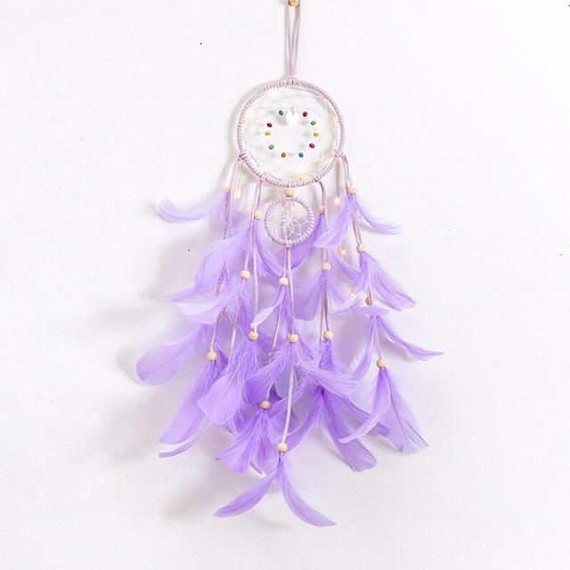 Dreamcatcher 2 tầng gắn lông vũ siêu đep