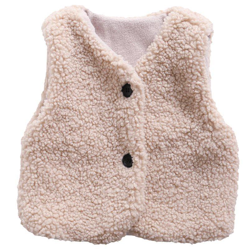 Áo gile lông cừu cho bé trai bé gái đáng yêu MOONHOUSE Áo khoác gile từ 7-28kg