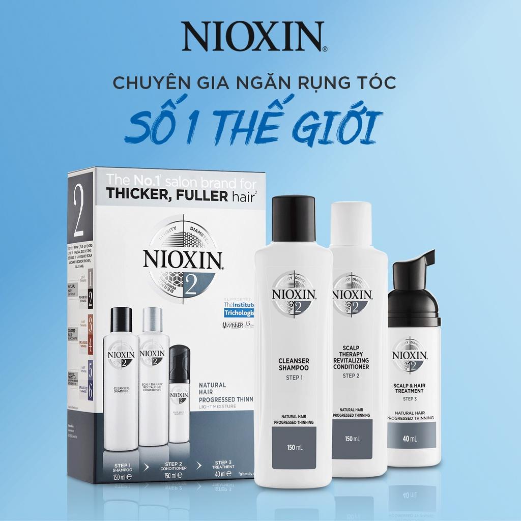 Bộ Chăm Sóc Tóc Nioxin 2 Dành Cho Tóc Tự Nhiên, Thưa Mỏng Và Rụng Nhiều Natural Hair With Progressed Thinning