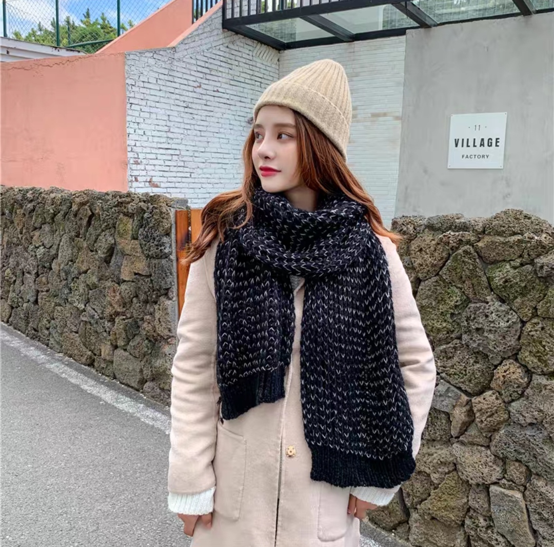Khăn choàng quàng cổ len giữ ấm cao cấp đẹp sang trọng nam.nữ thời trang Hàn Quốc dona23112201