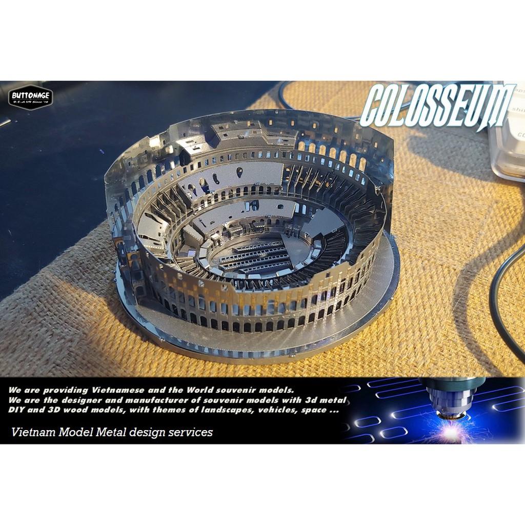 Mô Hình Lắp Ráp 3d Đấu Trường La Mã Colosseum - Rome