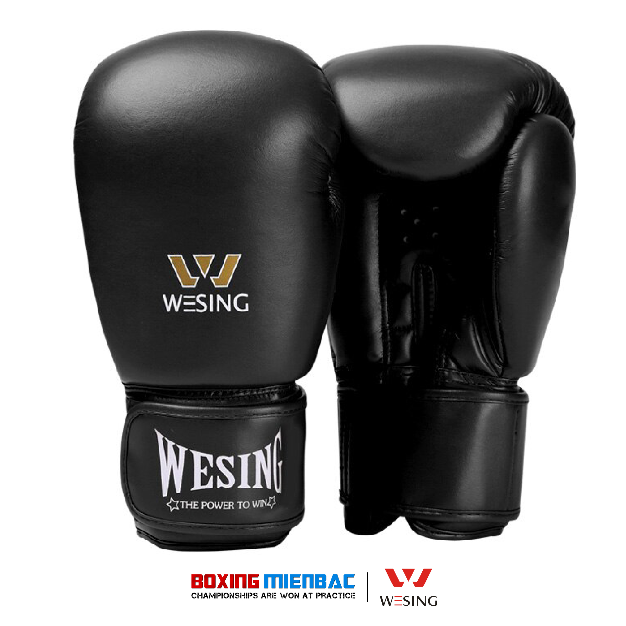 Găng tay Boxing/ Muay Wesing Microfiber - Đen, Đỏ, Xanh Dương