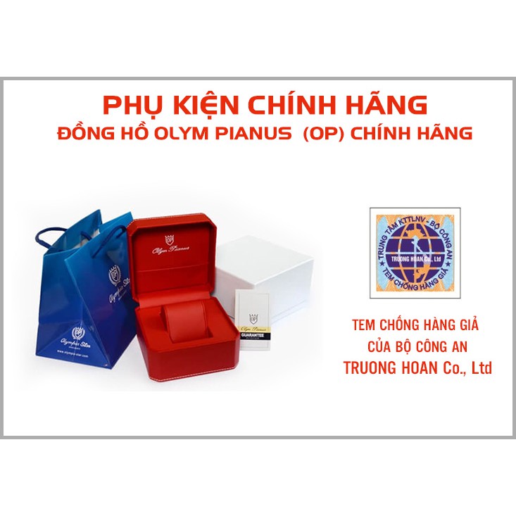 Đồng hồ nam dây kim loại Olym Pianus OP89322 OP89322AGK đen