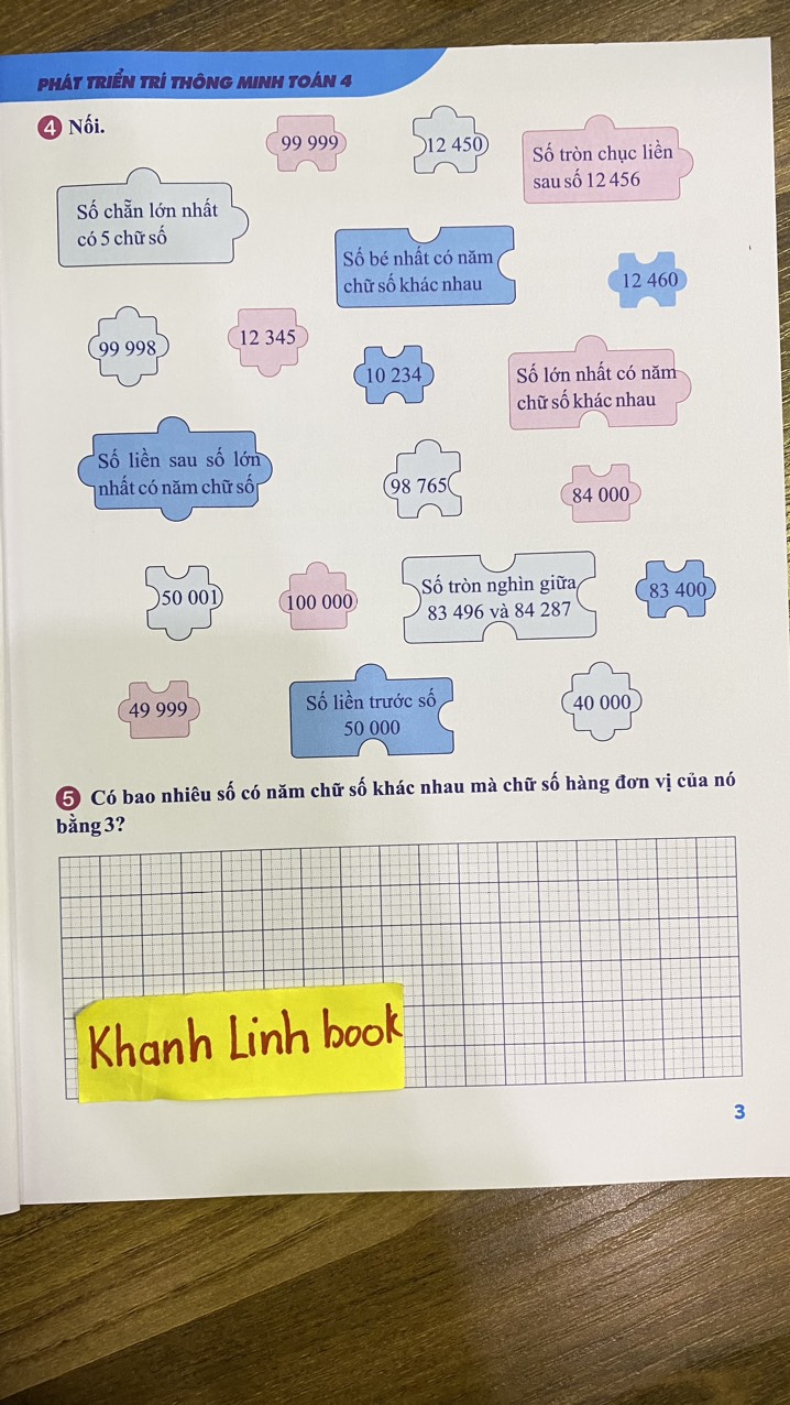 Sách - Phát Triển Trí Thông Minh Toán 4 - Biên soạn theo chương trình GDPT mới