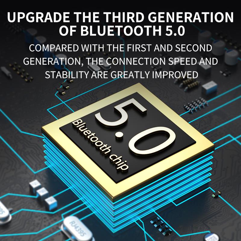 Mini TWS Bluetooth 5.0 HD Gọi Tai Nghe Không Dây Cảm Ứng Điều Khiển Chơi Game Thể Thao Chống Thấm Nước Tai Nghe Nhét Tai Có Mic