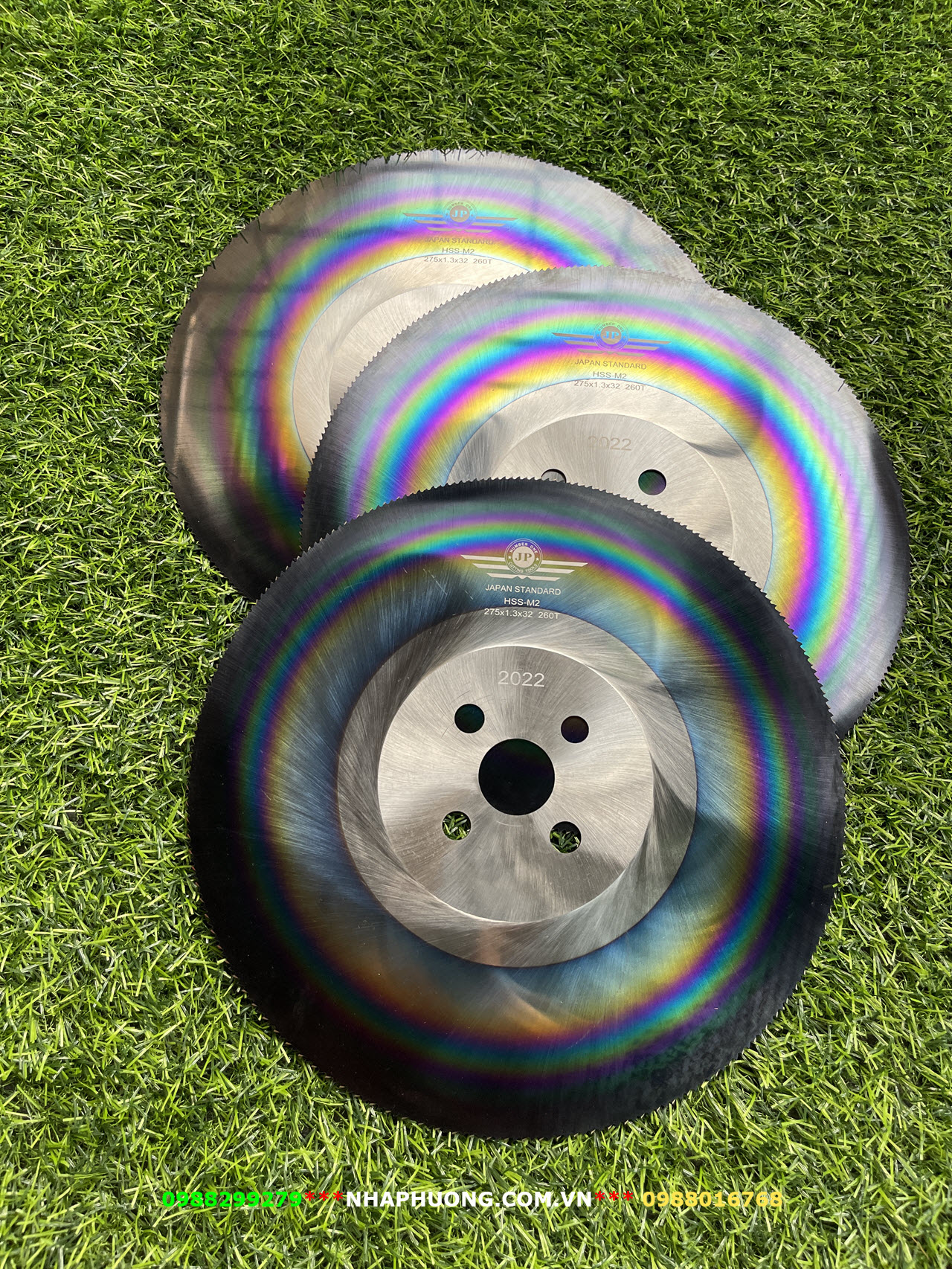 Đĩa Cắt Inox Cầu Vồng 275*1.6 Máy Tua Chậm