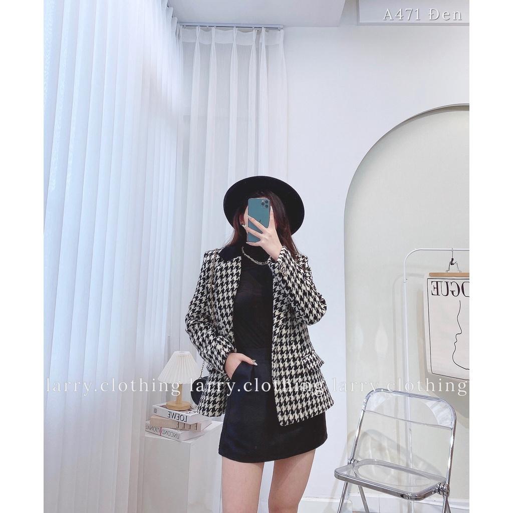 Áo Khoác Dạ Tweed A471 Thiết Kế Form Dáng Siêu Sang by Larry Clothing