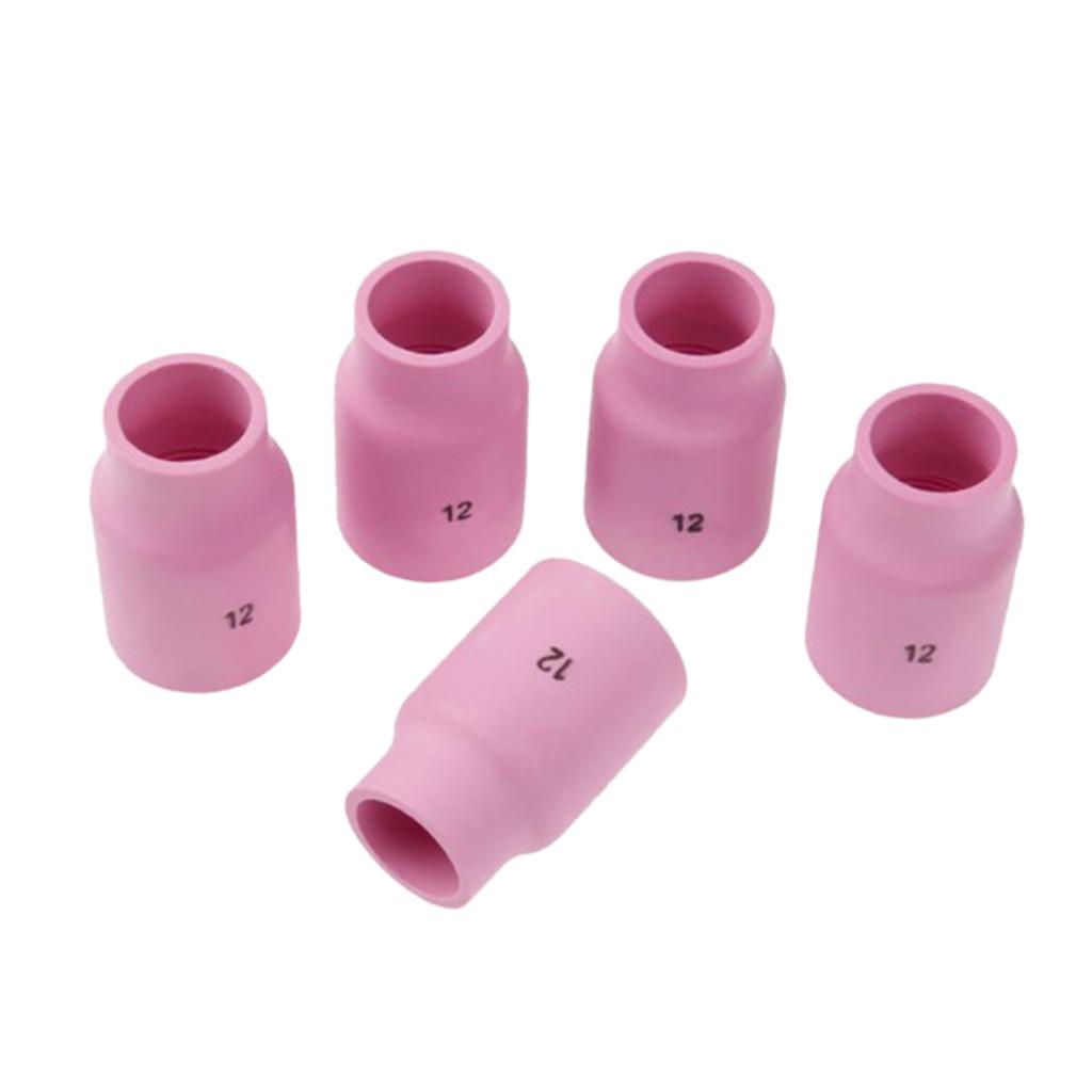 5 PC Nhôm Cốc Sứ Vòi Phun 53N87 #12 Cho Tig Đèn Pin Pta DB SR WP17 18 26