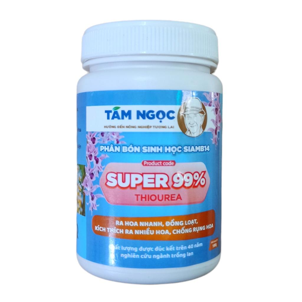 Super 99% phân bón hoa lan thầy Tám Ngọc giúp ra hoa nhanh, đồng loạt. lọ 100gr