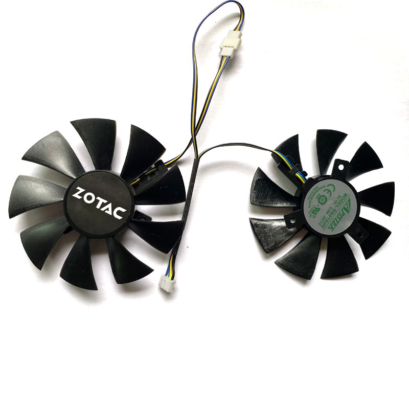 NEW 2PCS 85MM GA91S2H 4PIN DC 12V 0.35A GTX1060 GPU Fan For GeForce GTX 1060 AMP Edition GTX 1070 Mini Graphics Card Fans