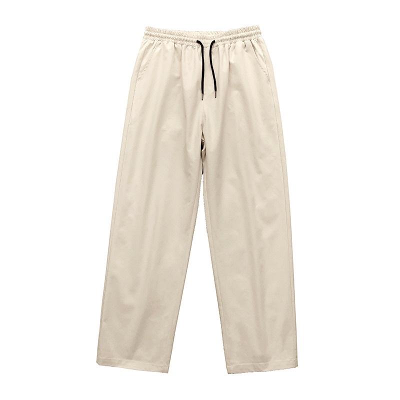 Quần Kaki Ống Rộng Lưng Thun Cạp Chun Dáng Suông Kaki Nam Nữ Ulzzang