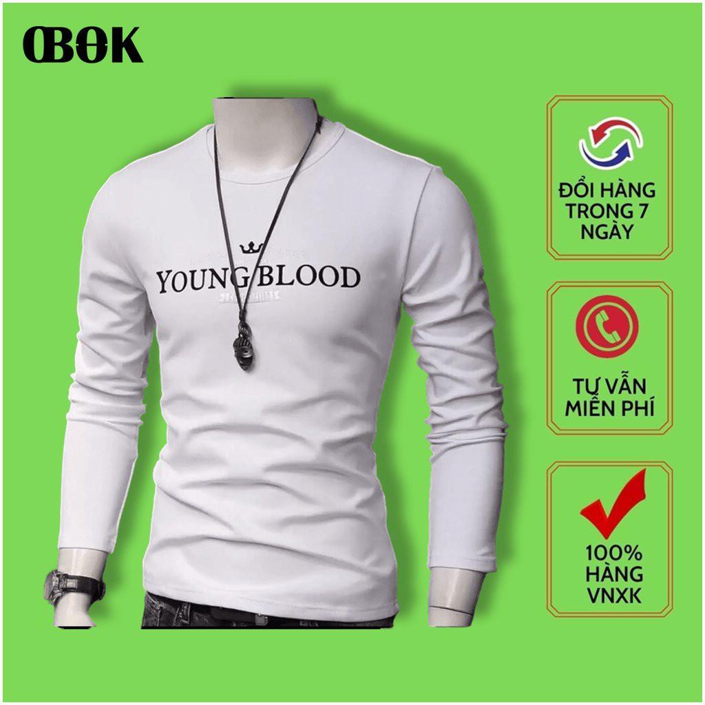 Áo Thun Nam Cổ Tròn, Áo Thun Nam Tay Dài Thời Trang Hàn Quốc Cao Cấp ABOK Fashion ATD11