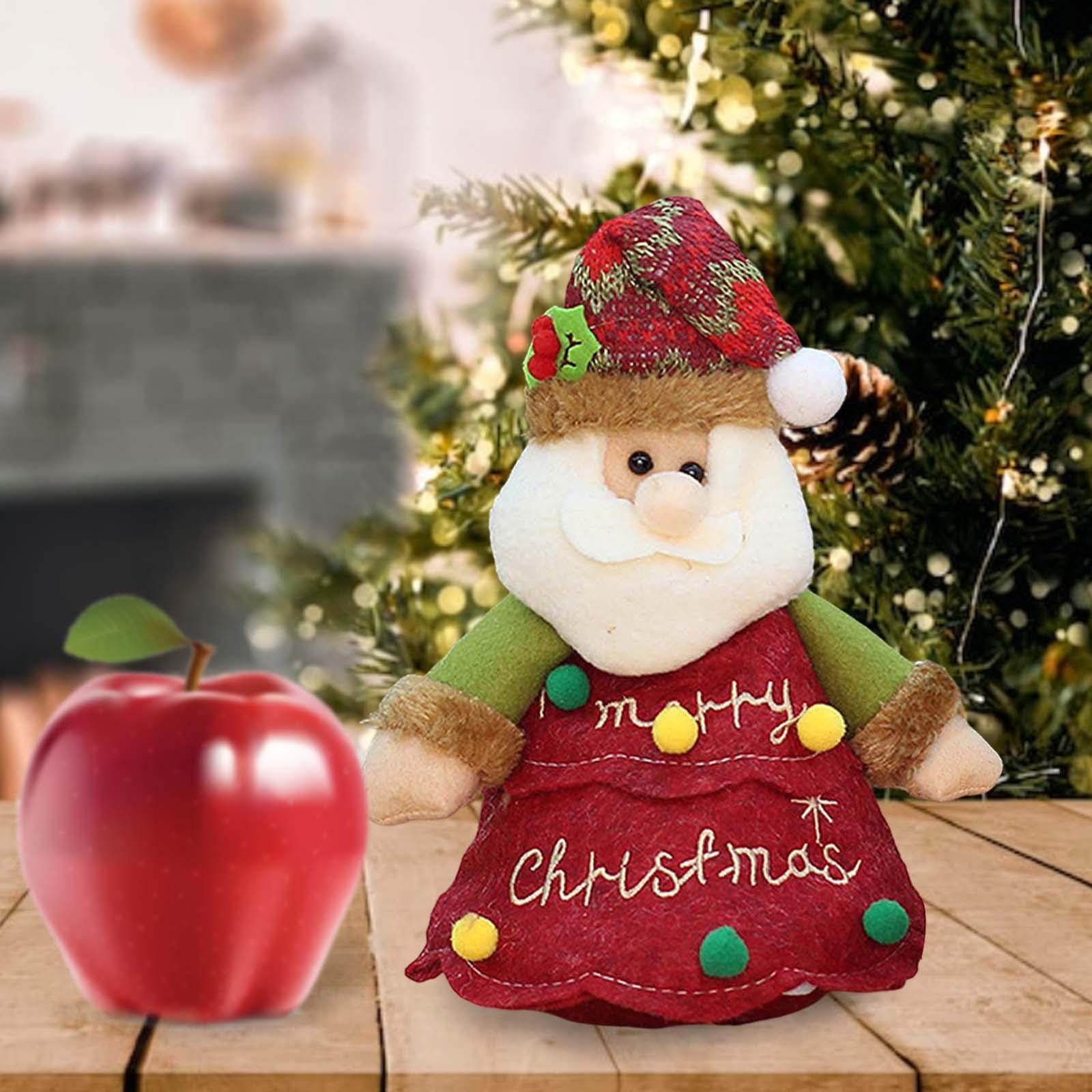 2x Cute Fabric Gift Bags Accessory Christmas Tree Decorations for Table Tree
