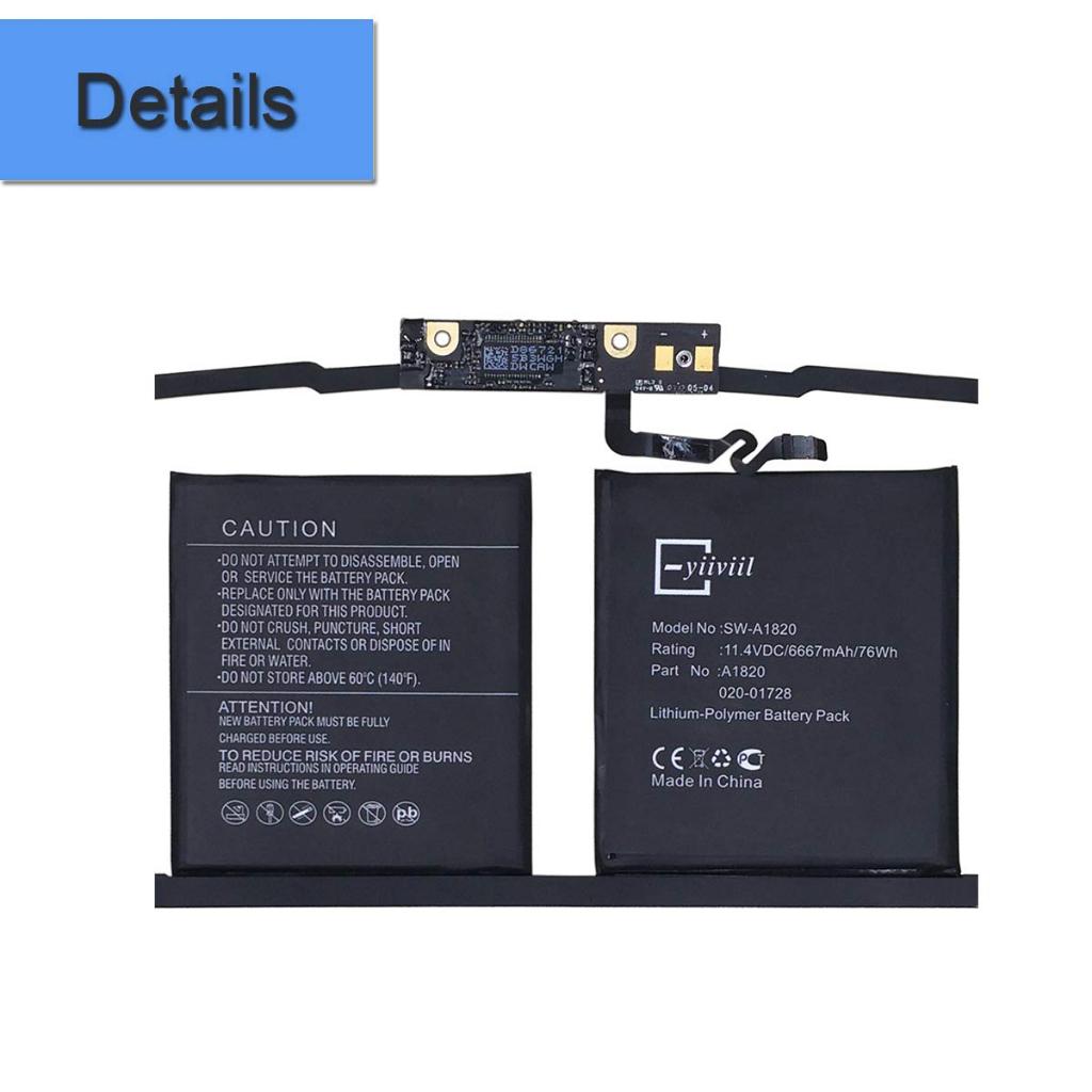 Pin A1820 Dành Tương Thích Cho Macbook Pro 15 2016 2017 A1707 TEEEMO PC Hàng Nhập Khẩu New Seal