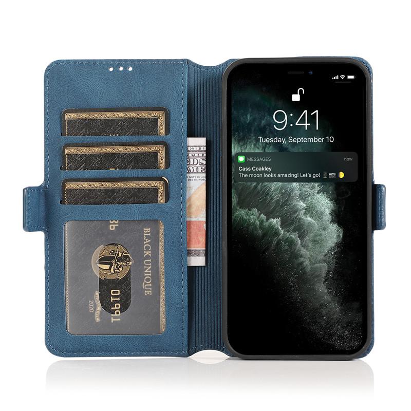 Bao Da Nắp Gập Phong Cách Retro Cho Iphone 11 12 Mini Pro Max