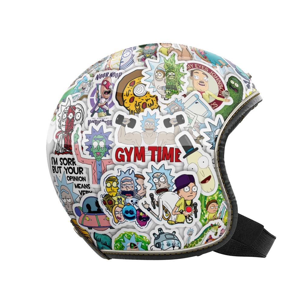 Set 50 cái Sticker Rick and Morty dán mũ bảo hiểm, hình dán Rick and Morty chống nước, decal hình Rick and Morty cute