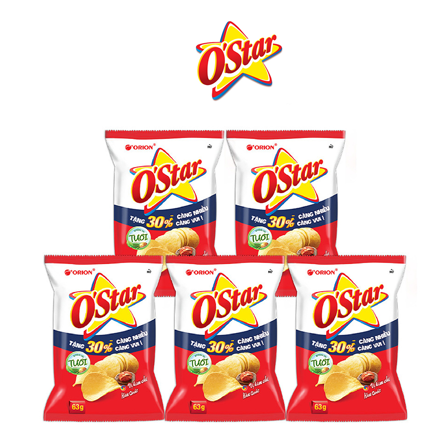Combo 5 Snack O'star 63g