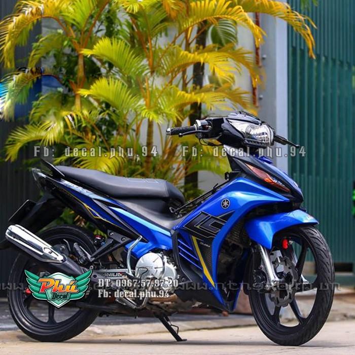 Tem rời EX 2011-2014 LC xanh đen tổ ong