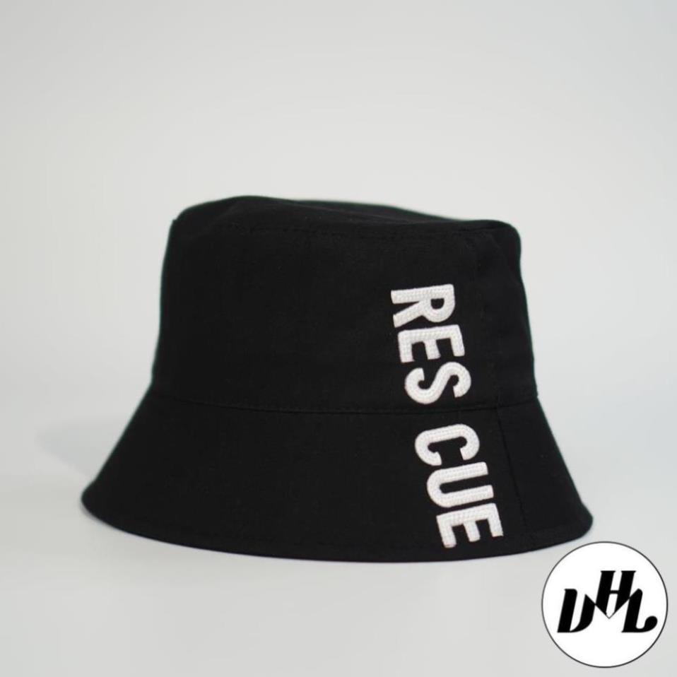 (Hàng VNXK) Nón thời trang, mũ Bucket vành Cụp RESCUE vải Kaki đẹp chuẩn thời trang (Ảnh thật)