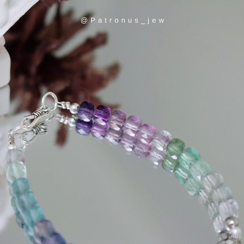 Vòng Tay Fluorite Vuông Chuyển Màu VTFV22C Patronus