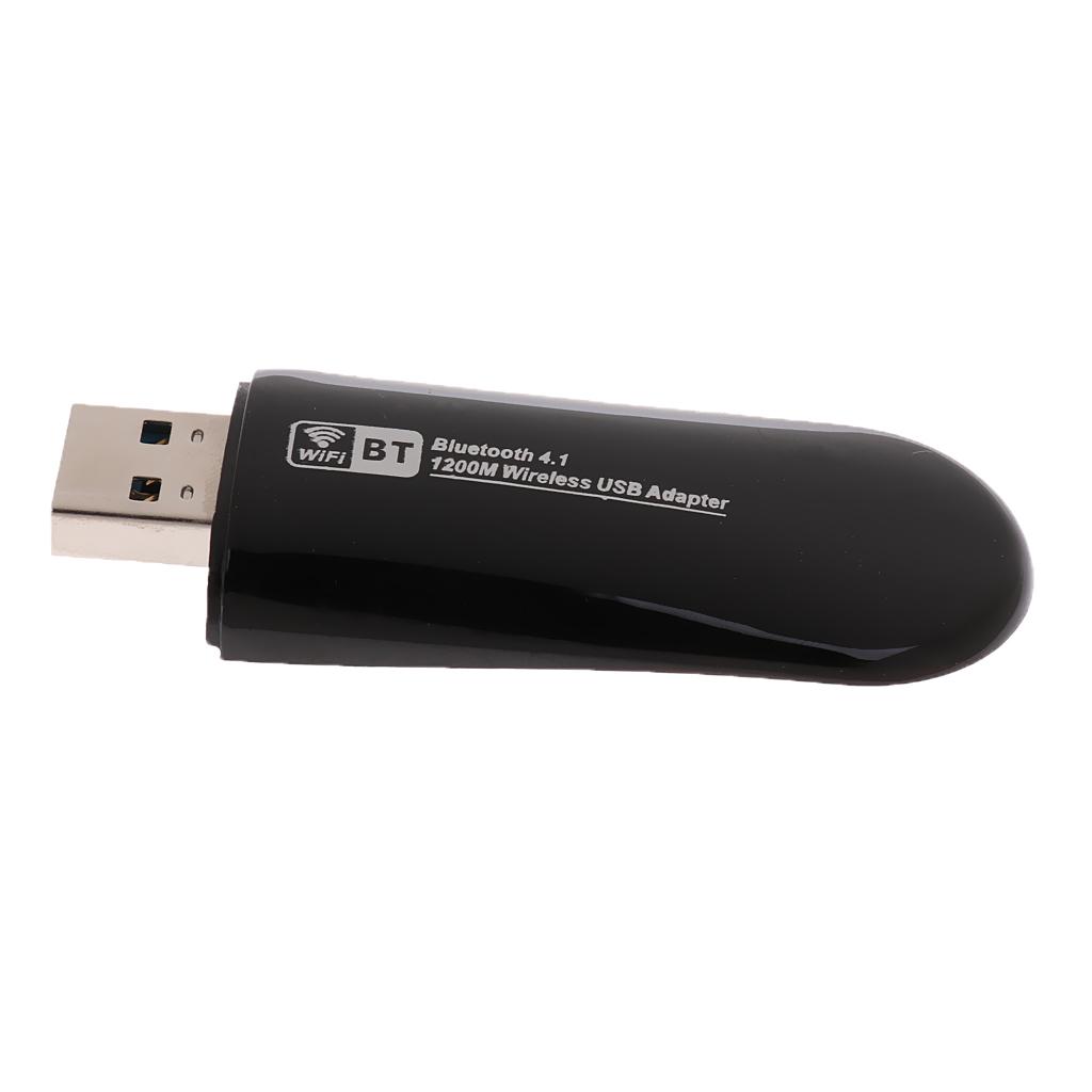 802.11ac 1200Mbps 2.4/5G USB3.0 Wifi Adapter Bluetooth 4.1 Wireless Receiver