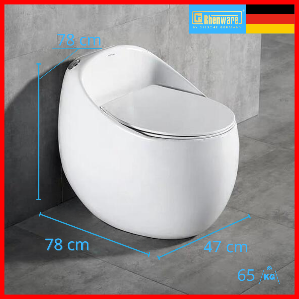 BỒN CẦU 1 KHỐI, NHẬP KHẨU CAO CẤP CHÍNH HÃNG RHENWARE CB-65936
