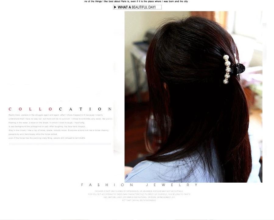 Set 2 Kẹp càng cua đính ngọc trai và đá