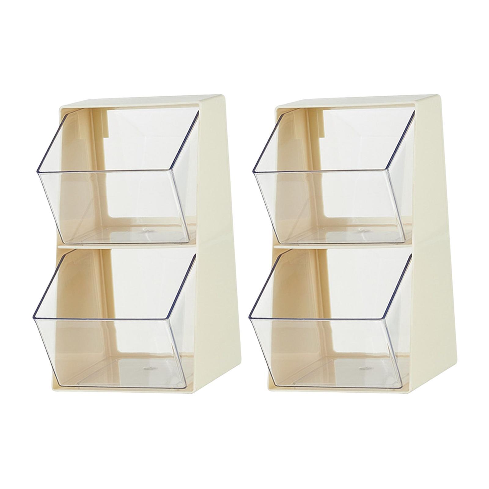 Tea Bags Organizer Divided Container Multifunctional for Kitchen Cabinets