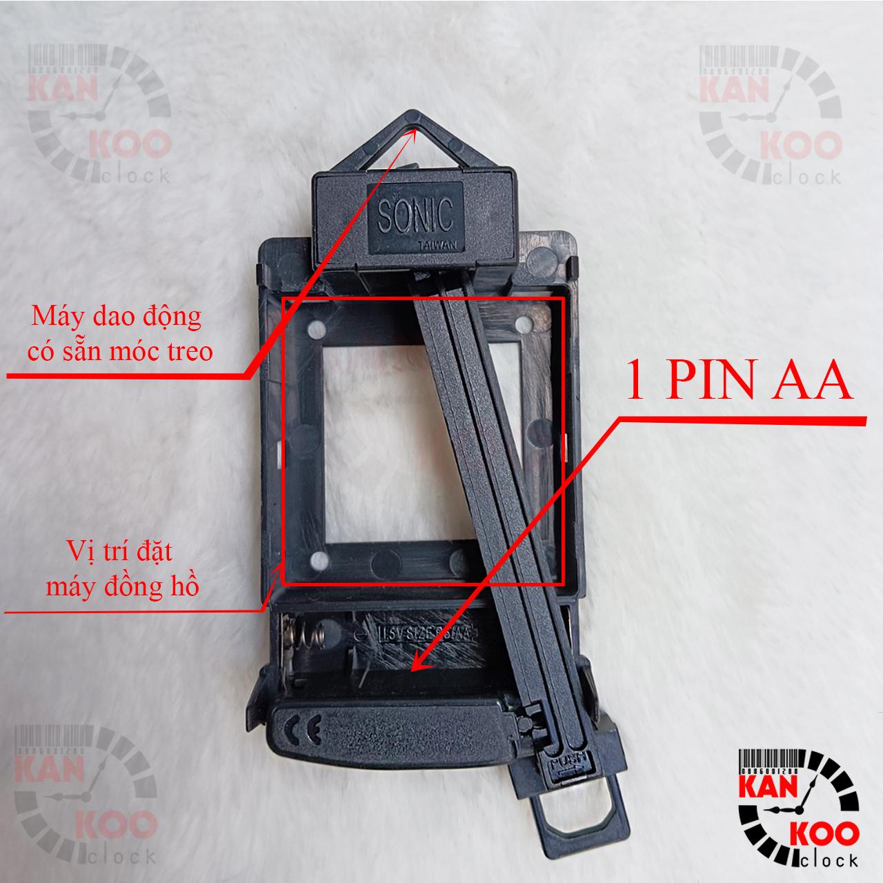 Cây lắc dao động xi vàng 32cm, dùng cho đồng hồ treo tường, đồng hồ gỗ, gỗ lũa