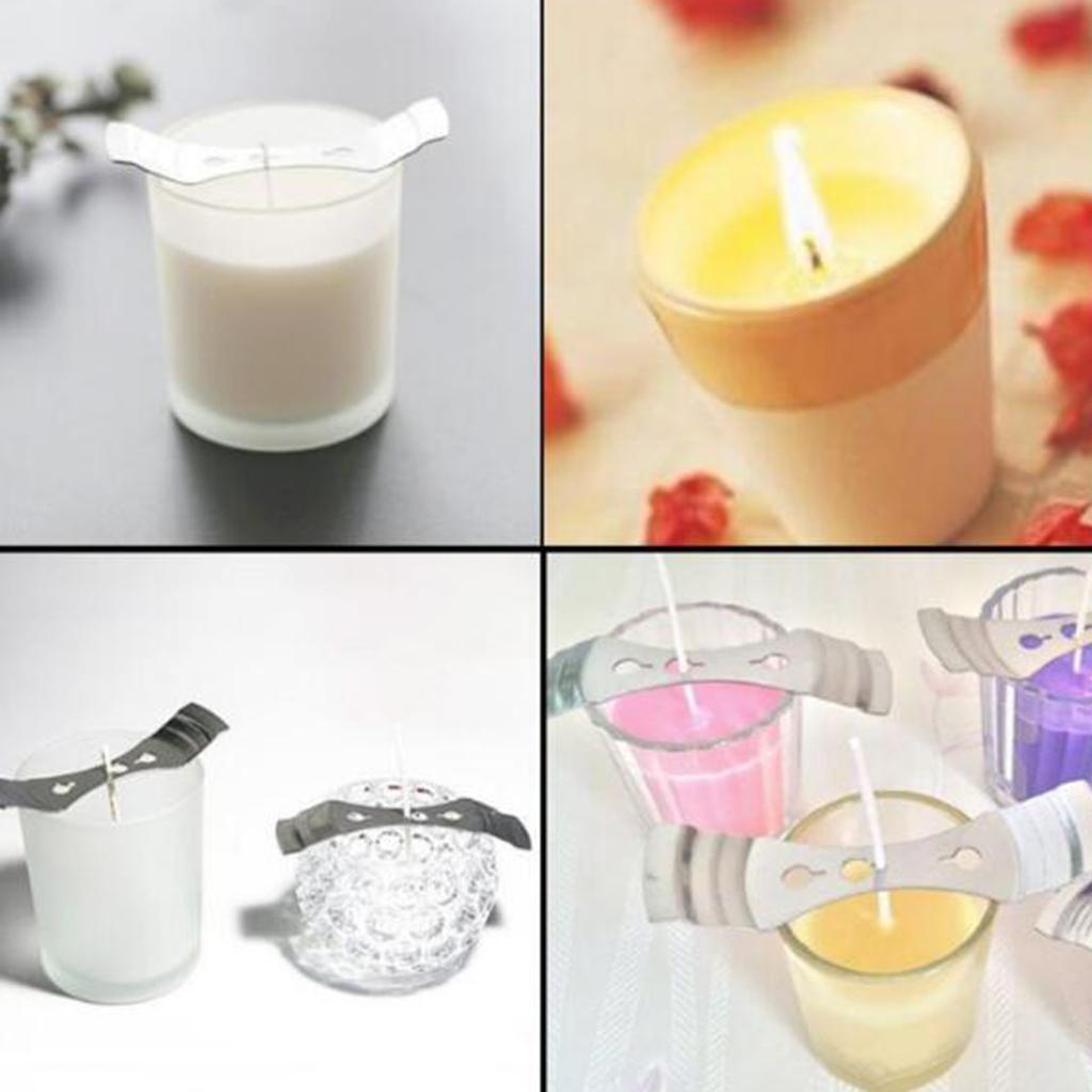 2-4pack Wholesale Cotton Candle Wicks with Sustainers for Candle Making 100pcs