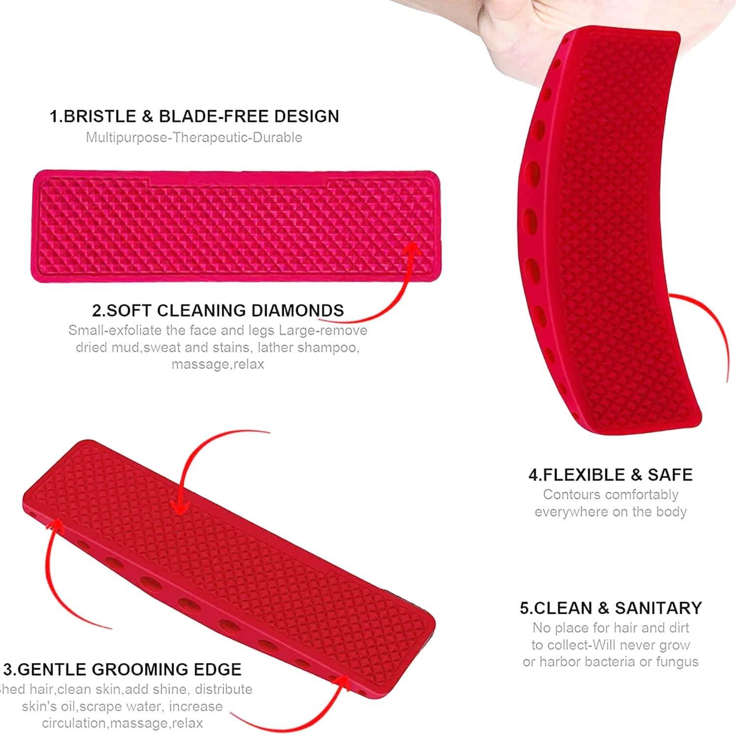 Bàn chải chải chuốt, lược massage cho ngựa, bàn chải chải chuốt, bàn chải tóc đa chức năng