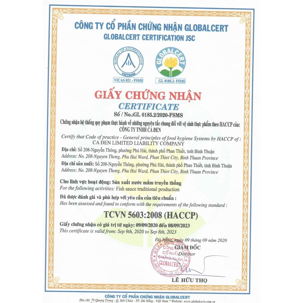 Chai Nước Mắm Nguyên Chất Hạng 1 250ml