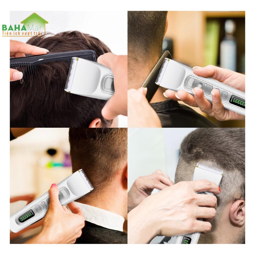 TÔNG ĐƠ CHUYÊN NGHIỆP SẠC ĐIỆN CẮT TỈA RÂU TÓC "BAHAMAR" tiện sử dụng, tạo nhiều kiểu với các đầu dao và có thể tự dùng