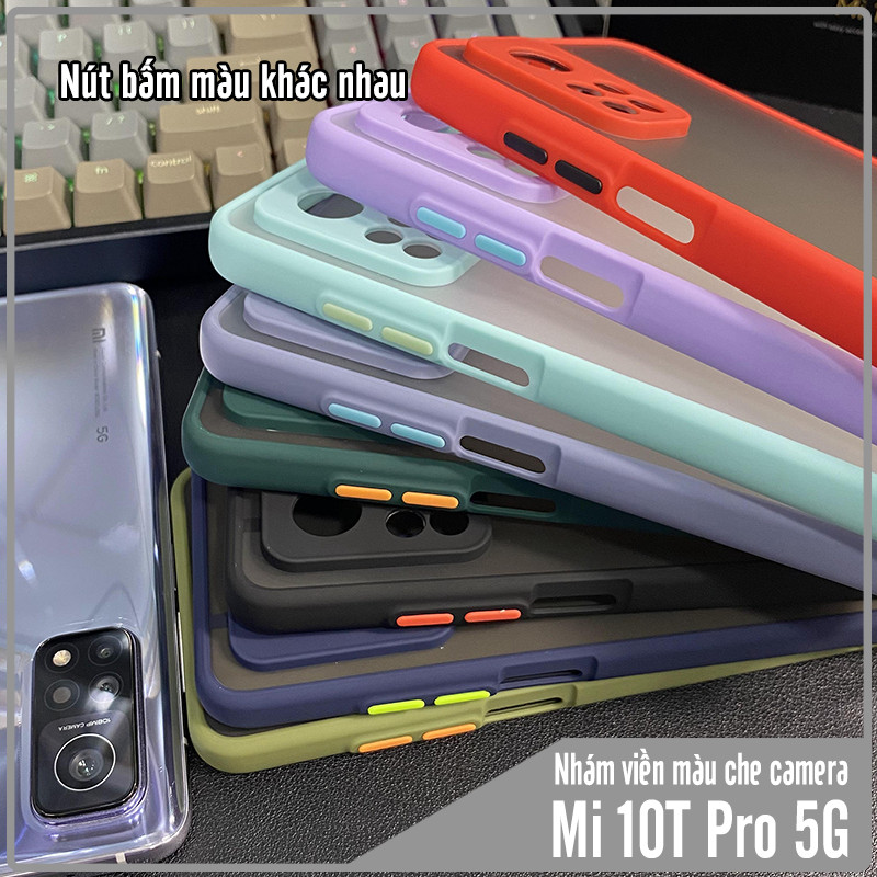 Ốp lưng cho Xiaomi Mi 10T Pro 5G - Redmi K30S trong nhám viền màu che camera