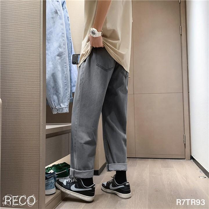 Quần jean nam Hàn Quốc cao cấp dáng rộng s Loose R7TR93 Unisex