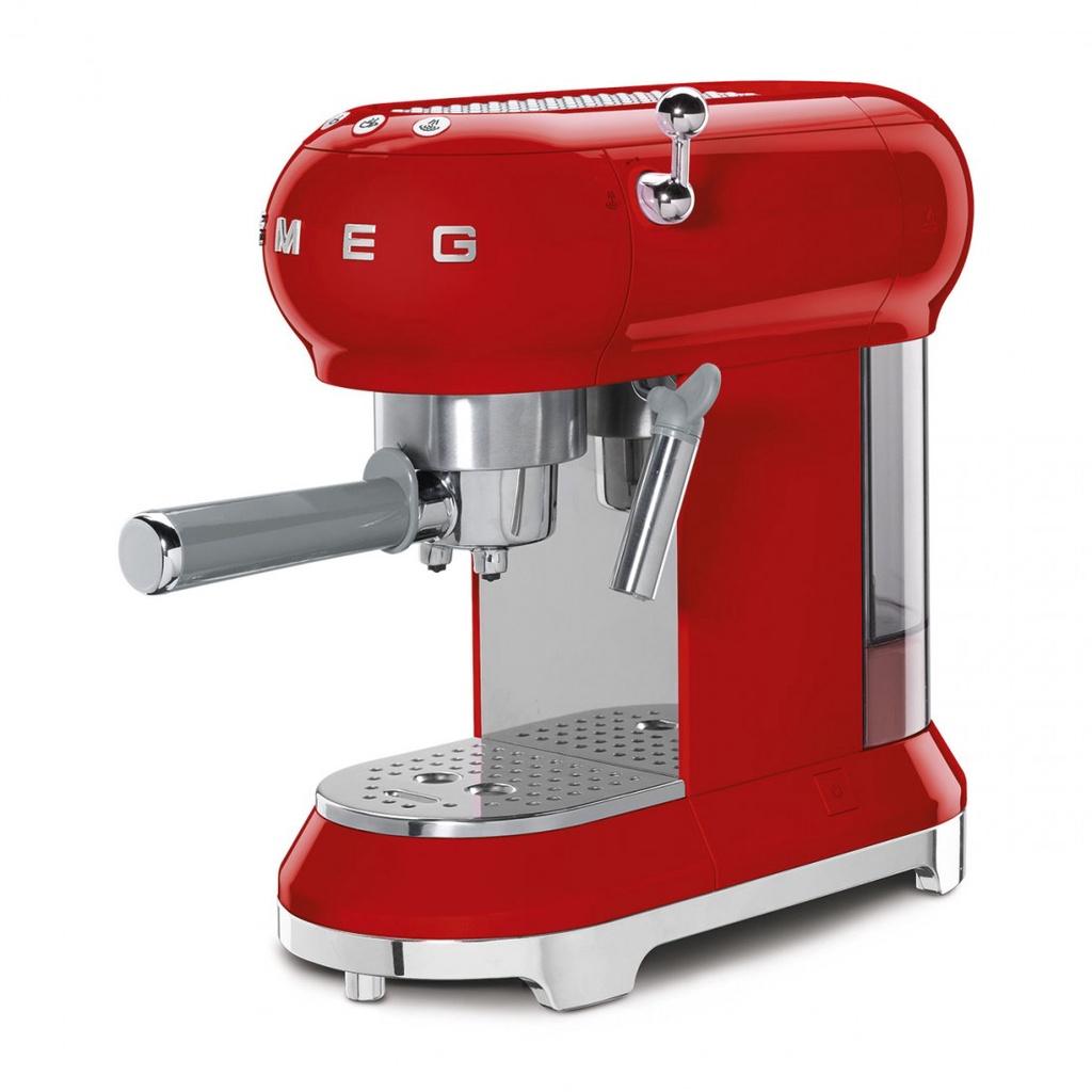 Máy pha cà phê Smeg màu đỏ ECF01RDEU - Hàng chính hãng