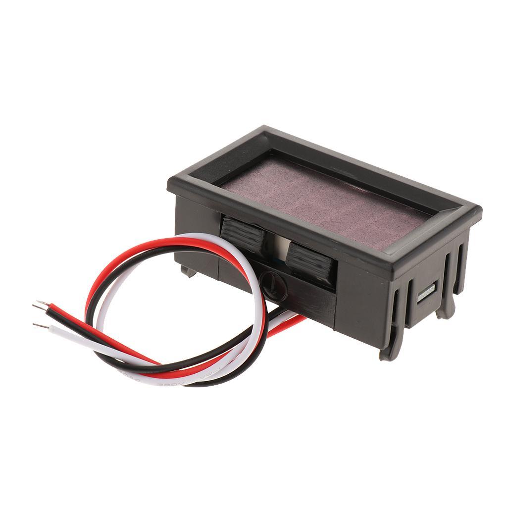DC0-100V 3-wire LED Digital Voltage Meter Voltmeter Red / Blue Display Color