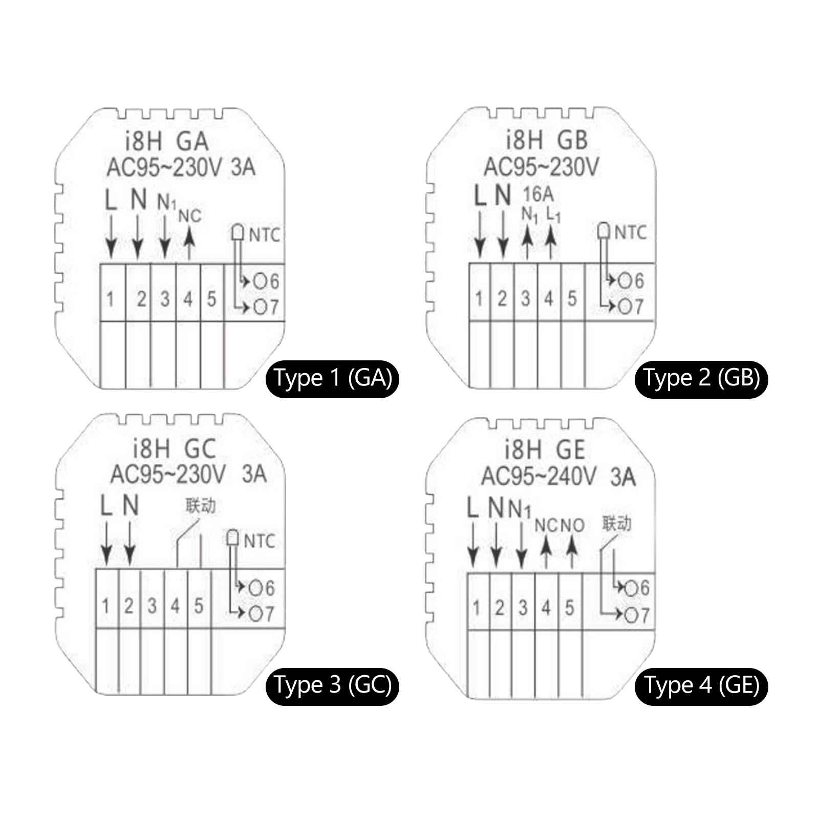 Bộ Điều Nhiệt Thông Minh Wifi Với Màn Hình Lcd Điều Khiển Qua Ứng Dụng & Điều Khiển Bằng Giọng Nói