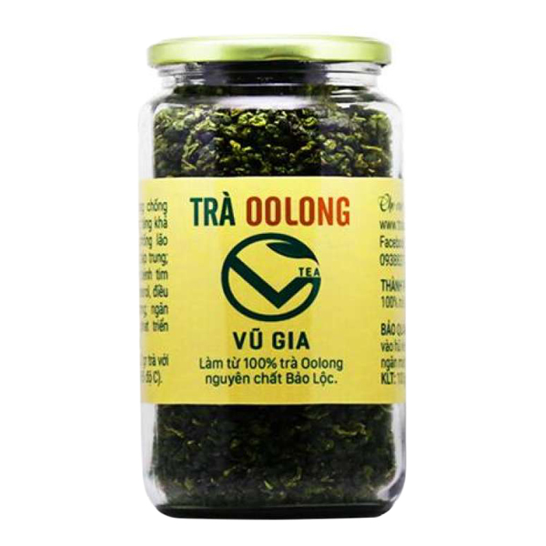 Trà Oolong Nguyên Chất Bảo Lộc Vũ Gia (85gr/hũ)