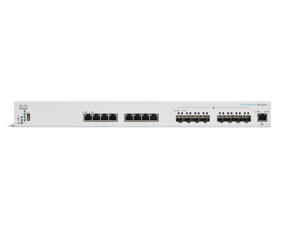 Thiết bị chia mạng Cisco CBS350-16P-2G-EU 16x10/100/1000 ports PoE+ with 120W power budget, 2xGigabit SFP-Hàng nhập khẩu