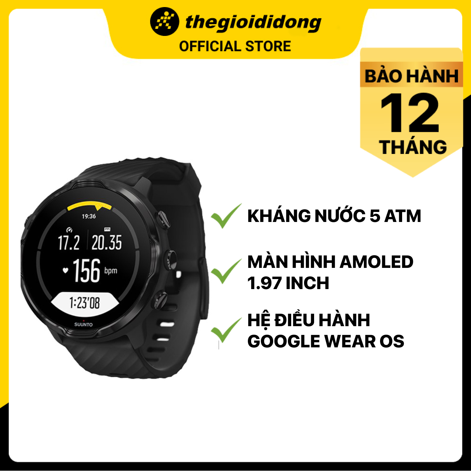 Đồng hồ thông minh Suunto 7 Dây silicone - Hàng chính hãng