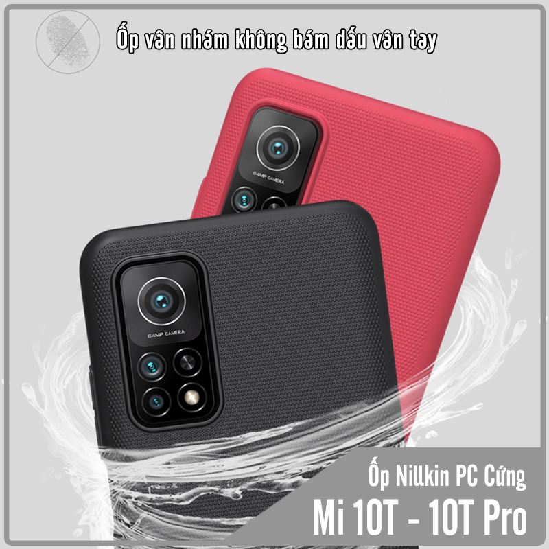 Ốp lưng cho Xiaomi Mi 10T - Mi 10T Pro Frosted Shield nhựa PC cứng Nillkin , Vân nhám , chống vân tay - Hàng nhập khẩu