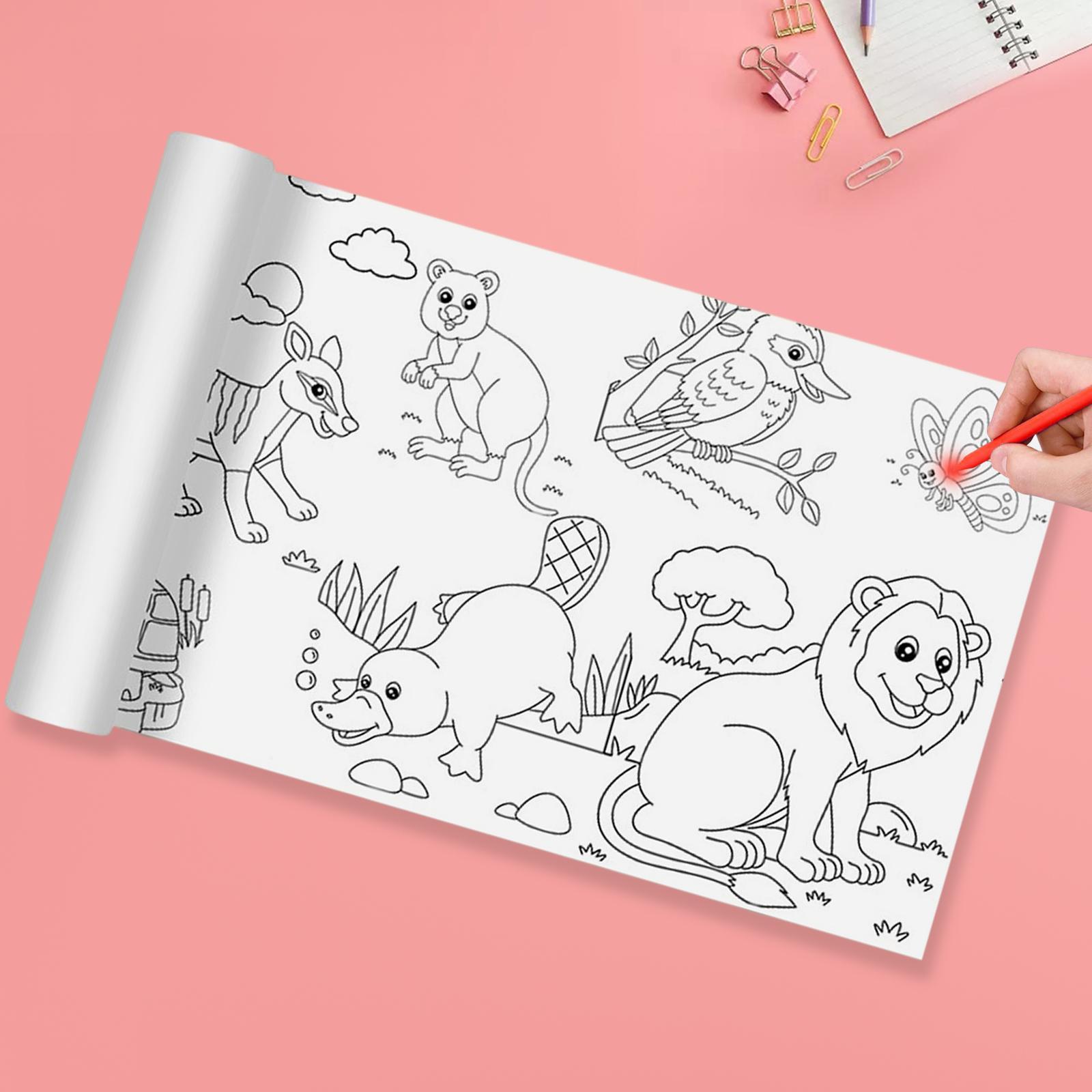 Children Colouring Roll Learning and Education Toy for Toddlers Girls