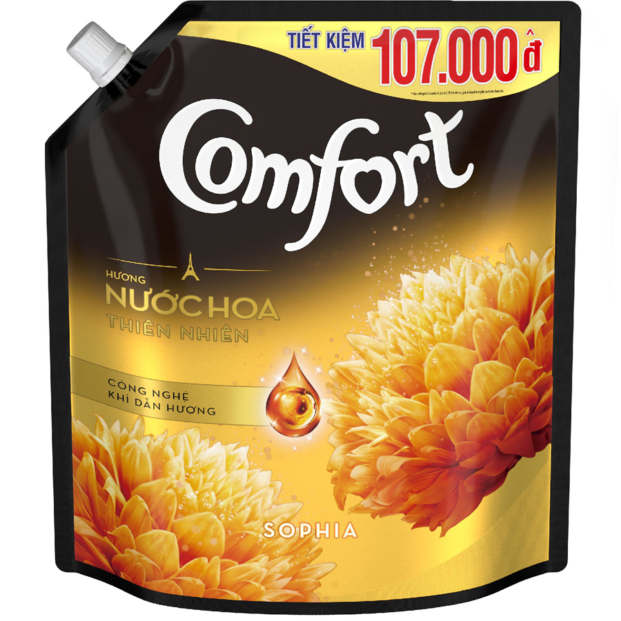 Nước Xả Vải Comfort Hương Nước Hoa Thiên Nhiên Sophia (2.4L)