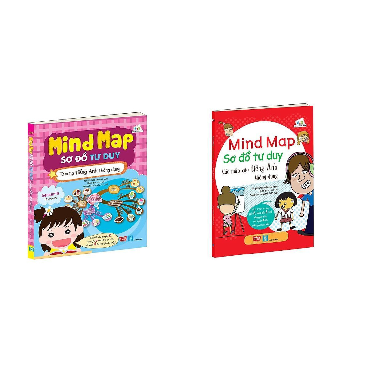 Combo 2 Cuốn sách giúp bạn học tiếng Anh nhanh hơn, hiệu quả hơn và nhớ lâu hơn: Mind Map - Sơ đồ tư duy - Các mẫu câu tiếng Anh thông dụng + Từ vựng tiếng Anh thông dụng